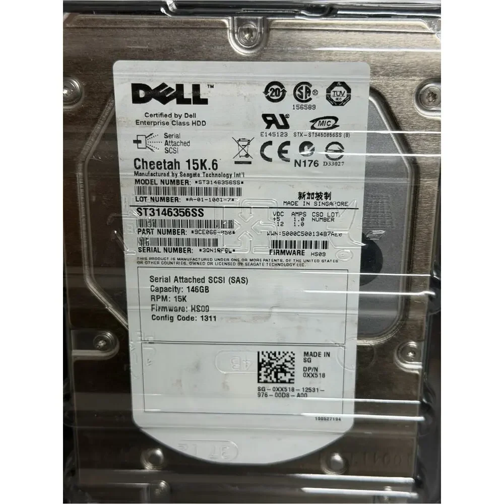 BRAND NEW LOT Dell Cheetah 15K.6 146GB HDD Drives